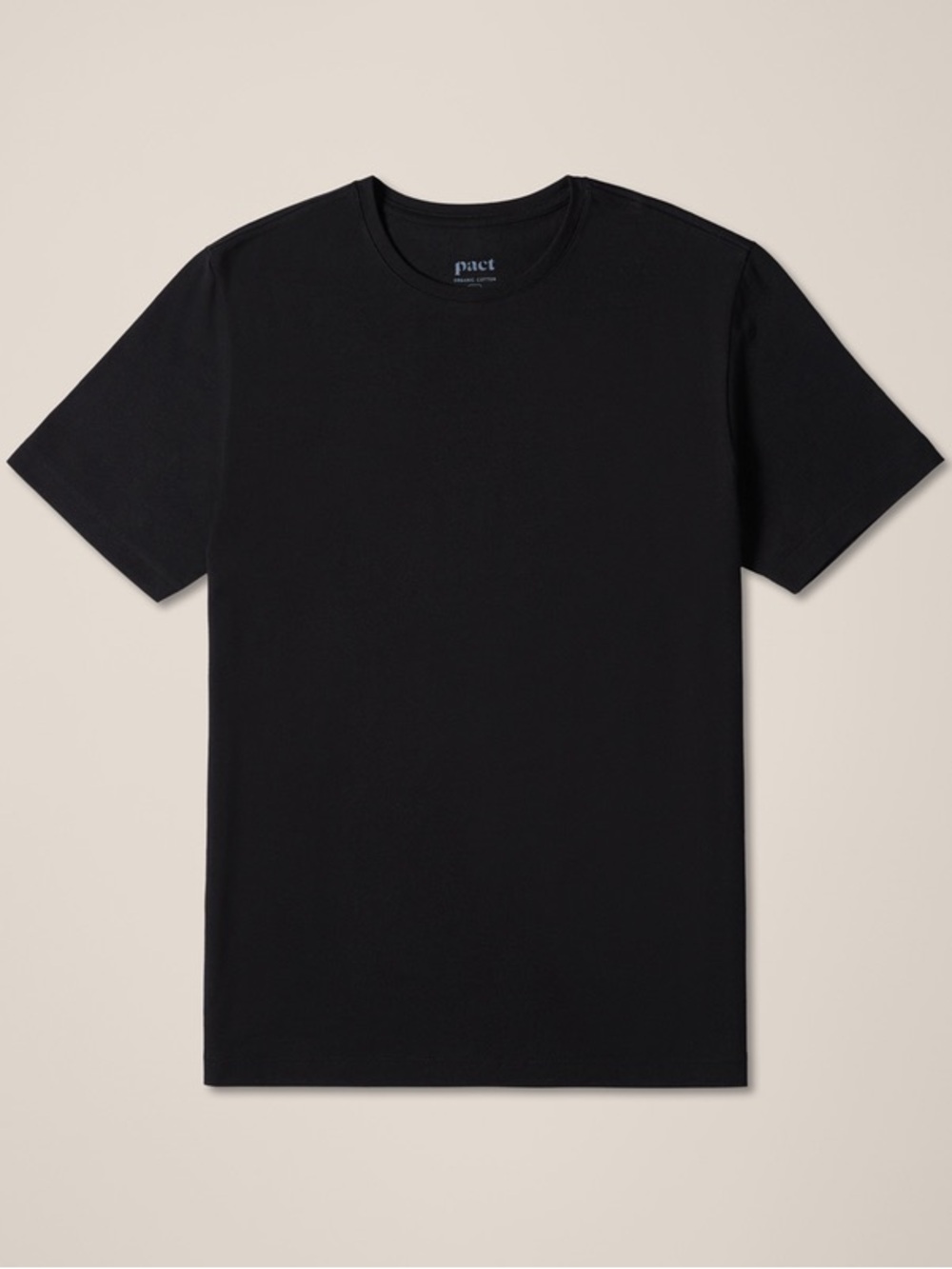 Men Pact Organic Cotton Black T Shirt